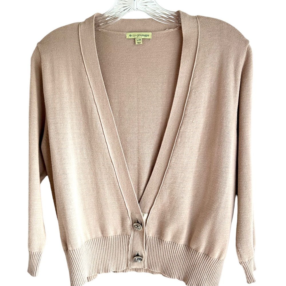 Women's Beige Cardigan Sweater